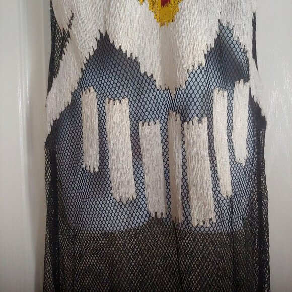 Sachin & Babi Netted Nights Silk Threaded IKAT Design Beachy Resort Designer S - Picture 5 of 10